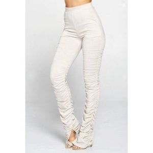 High Waisted Ruched Pants